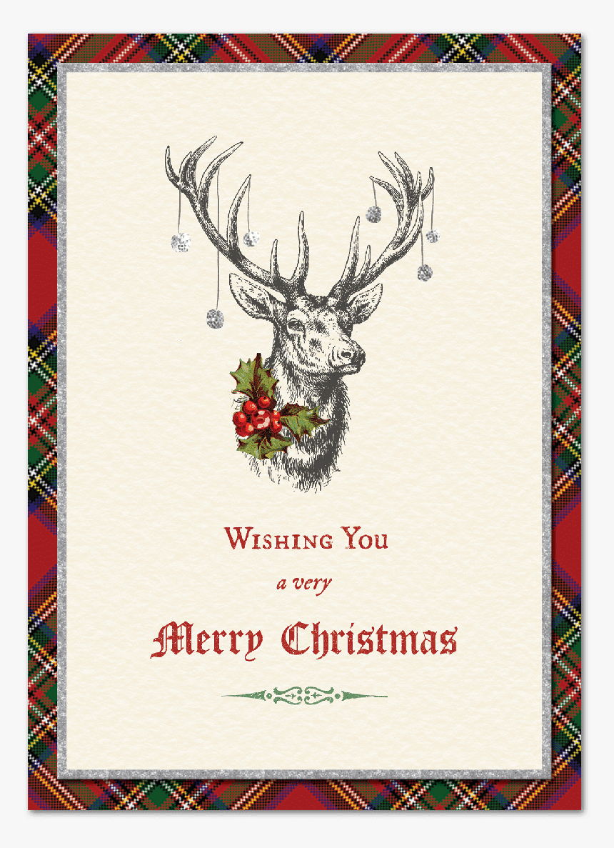 Christmas Stag Deer Stag Clipart, HD Png Download