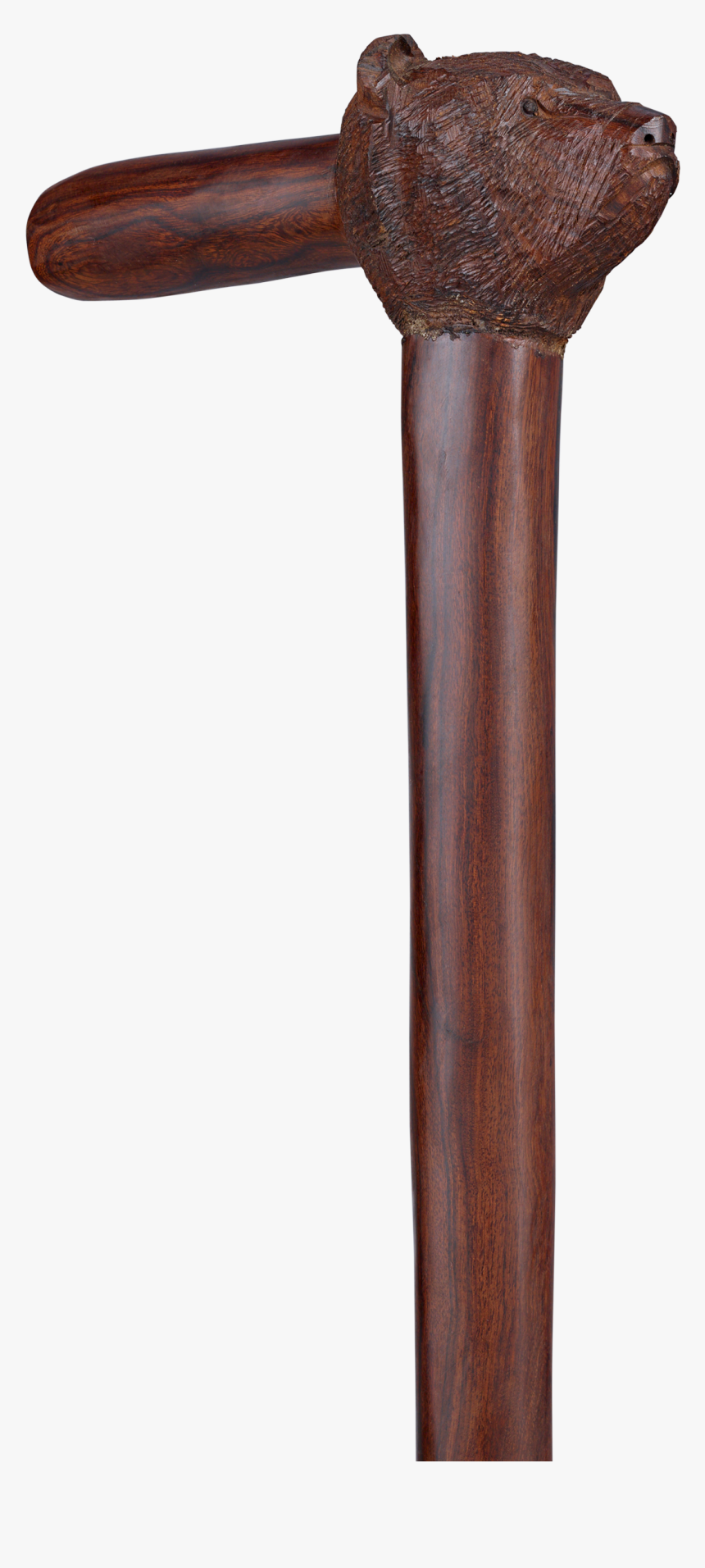 Wooden Grizzly Bear Walking Stick - Wood, HD Png Download