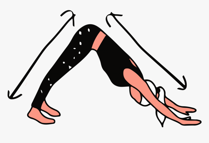 Downward Dog Clipart, HD Png Download