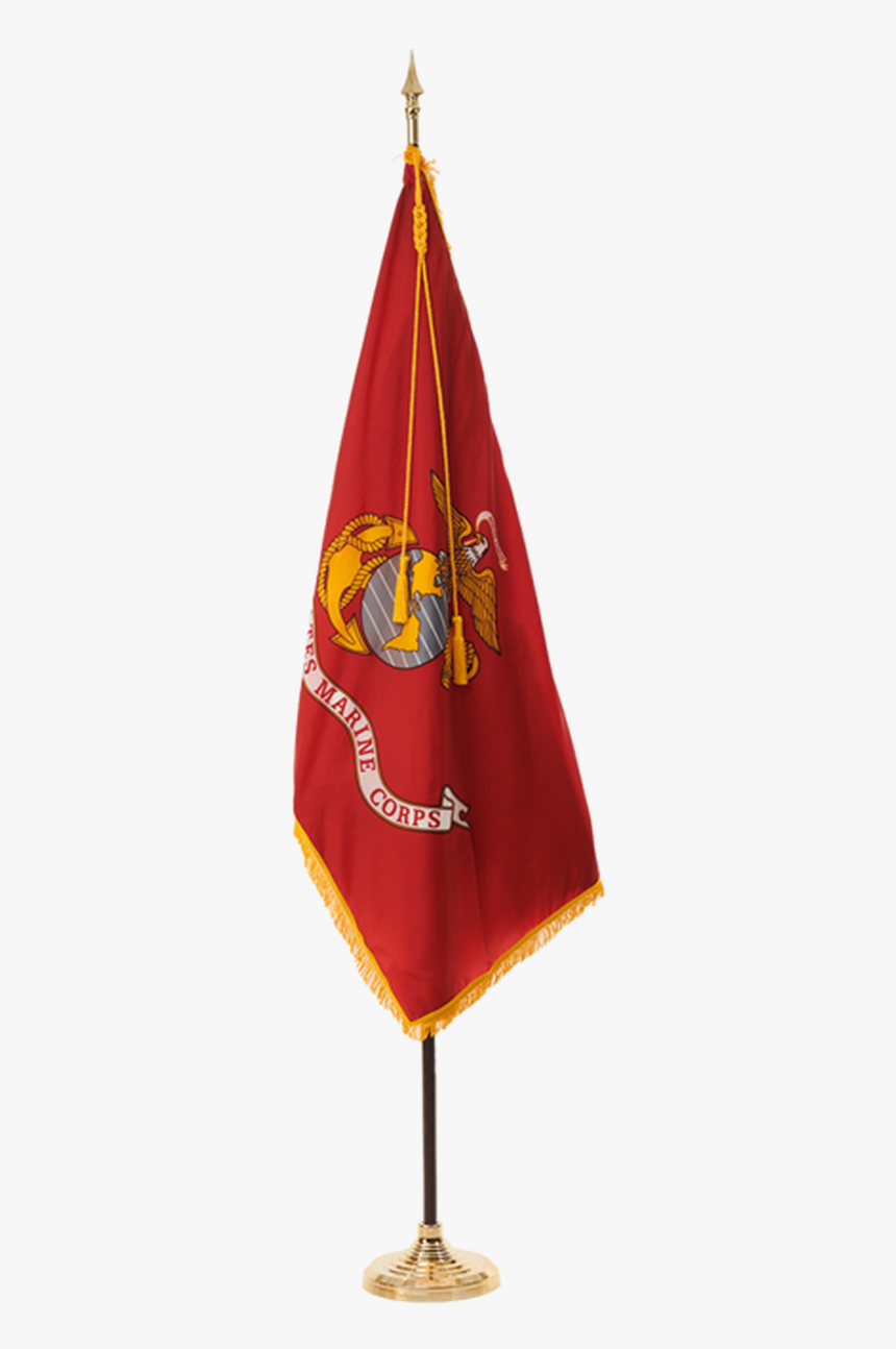 Deluxe Indoor And Parade Military Flag Set, - Flag Marine Corp, HD Png Download