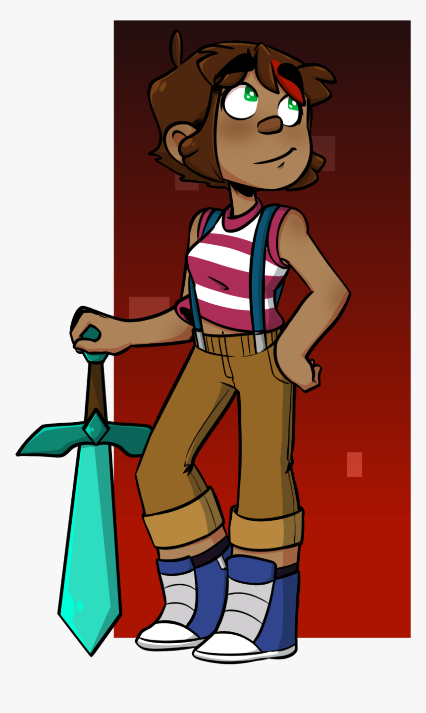 Blue Girl Awesome Mcsm, HD Png Download