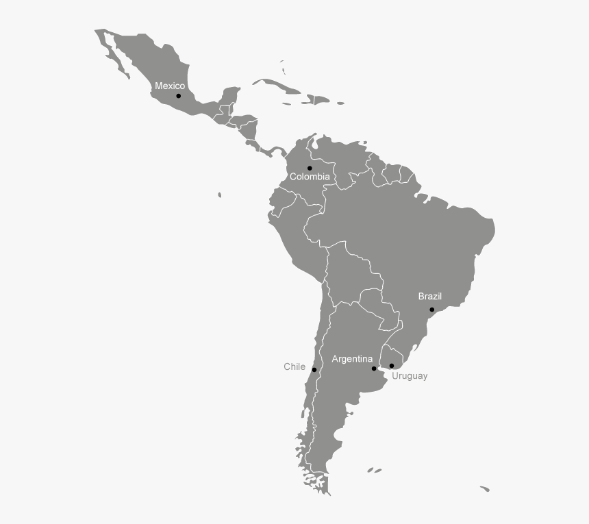 Mapa Latin America Png, Transparent Png