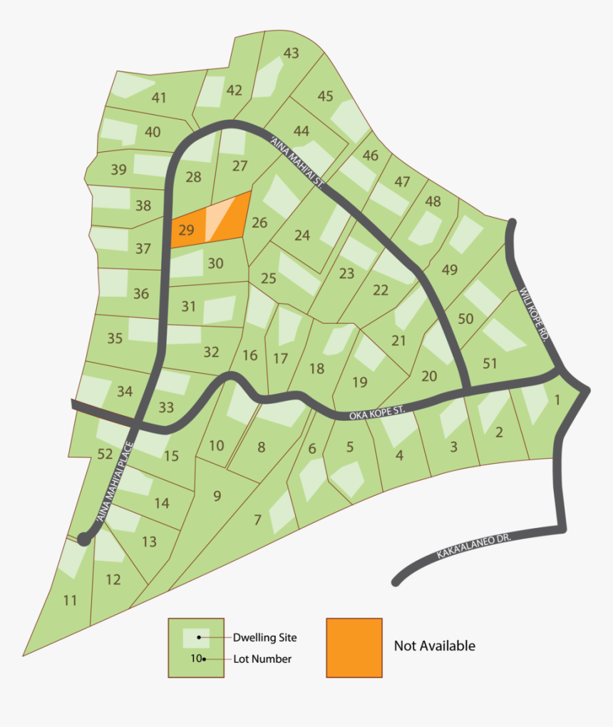 Kaanapali Coffee Farms Lot Map, HD Png Download