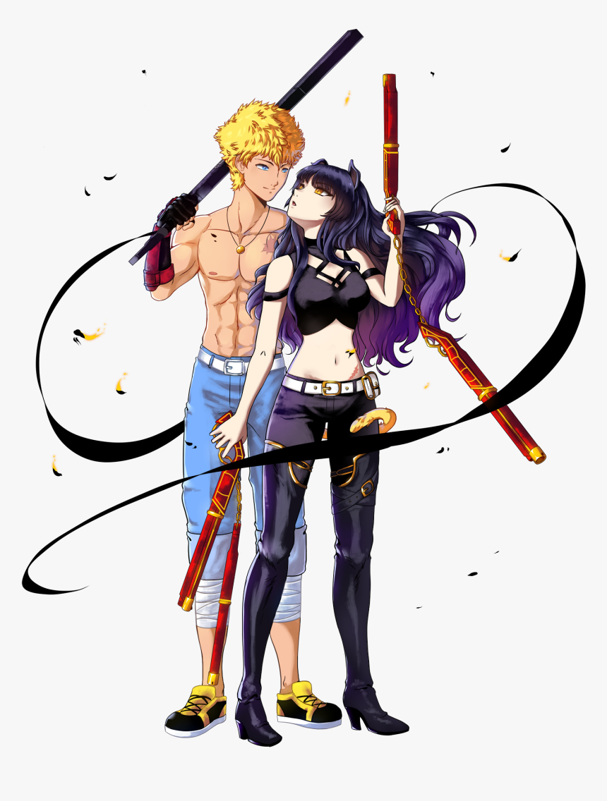 Blake Belladonna Cartoon Fictional Character - Ship Rwby, HD Png Download