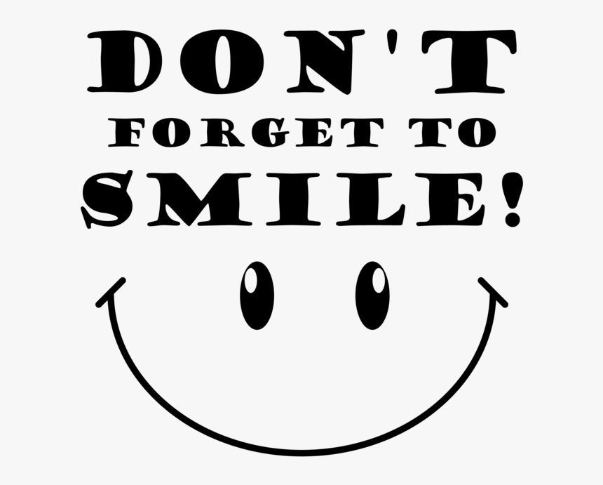 Dont Forget To Smile Typography - Circle, HD Png Download