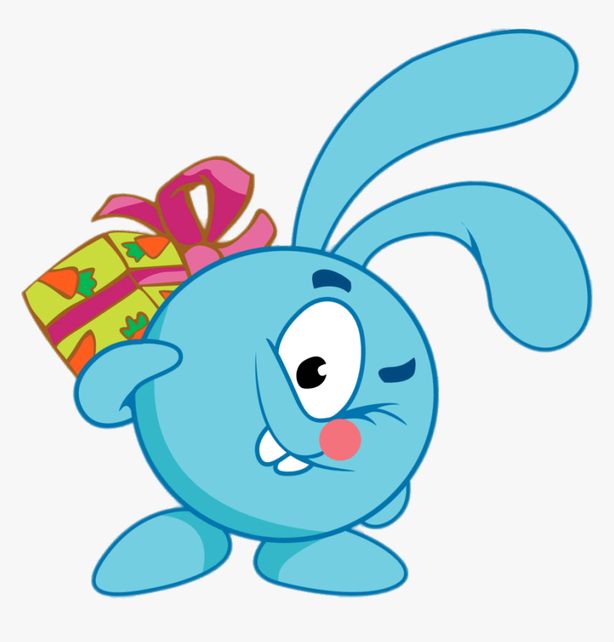 Kikoriki Jumper With A Gift - Krosh Smeshariki, HD Png Download