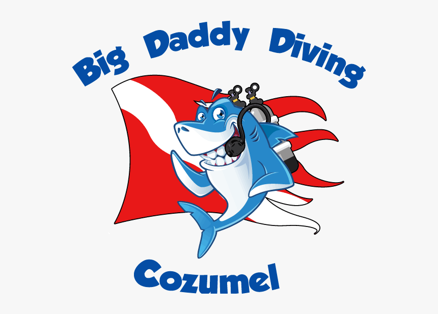 Big Daddy Diving Cozumel Mexico Scuba Diving Deep Sea - Cartoon, HD Png Download
