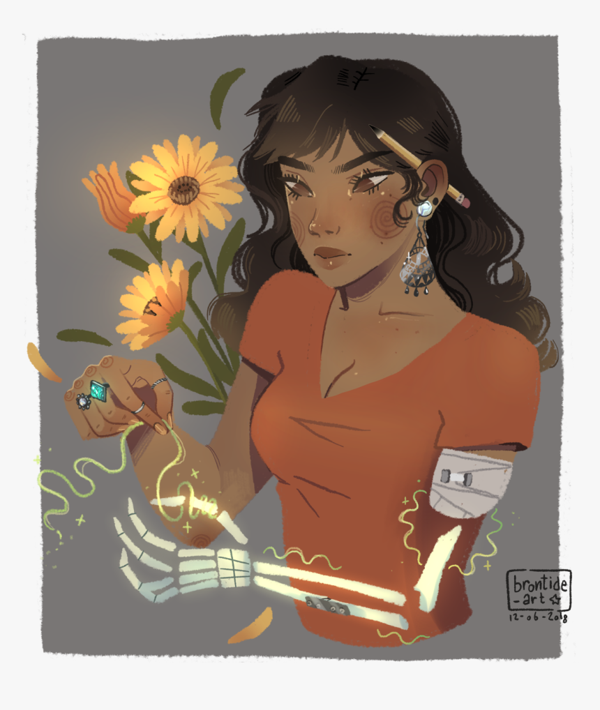 A Necromancer Mage Who Lost Her Arm In A Motorcycle - Magical Arm Prostetic 5e, HD Png Download