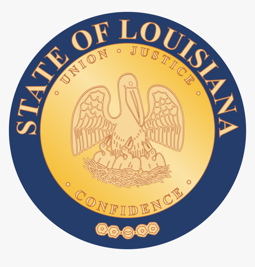 Louisiana State Seal Cufflinks Of Clip Art - Emblem, HD Png Download