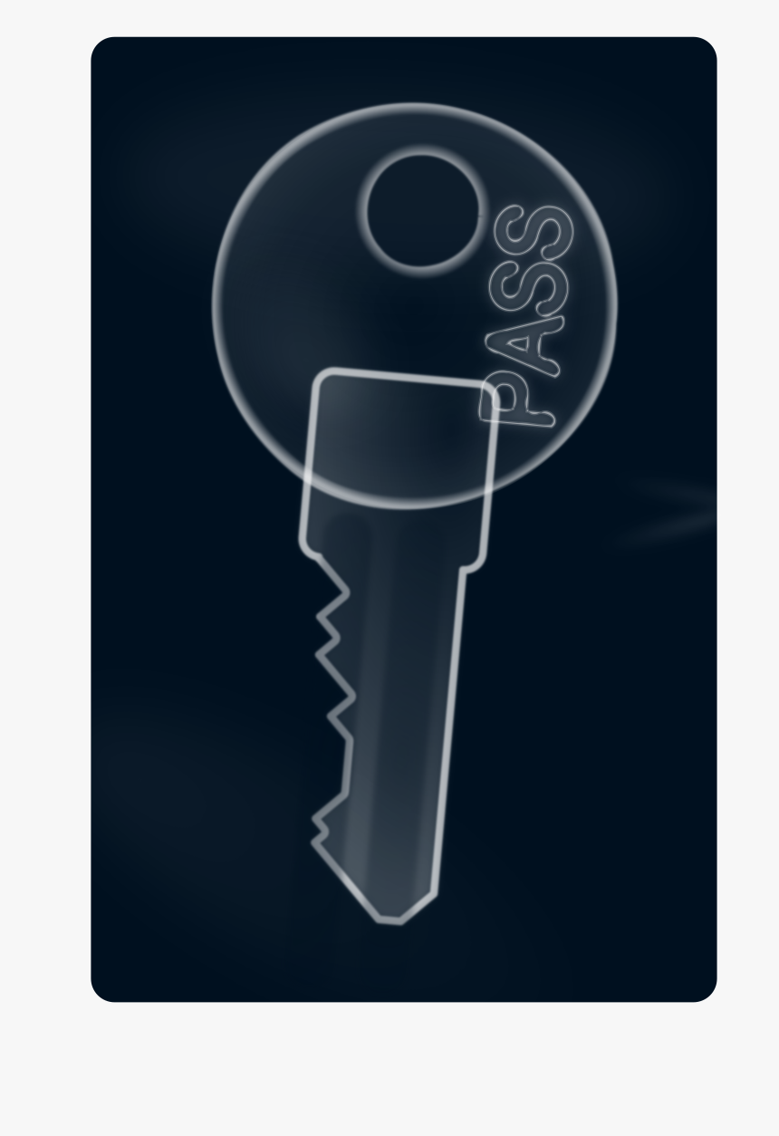 X-ray Key Vector Clipart Image - Sign, HD Png Download