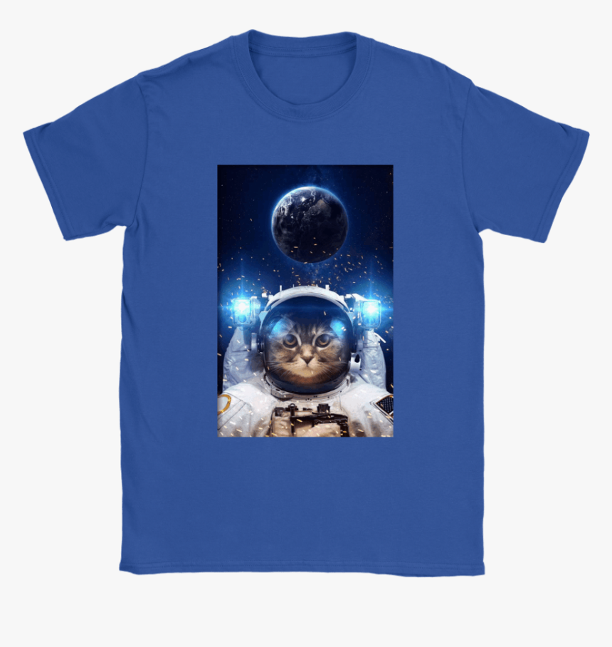 Astronaut Cat Outer Space Selfie With The Earth Shirts - Outer Space, HD Png Download