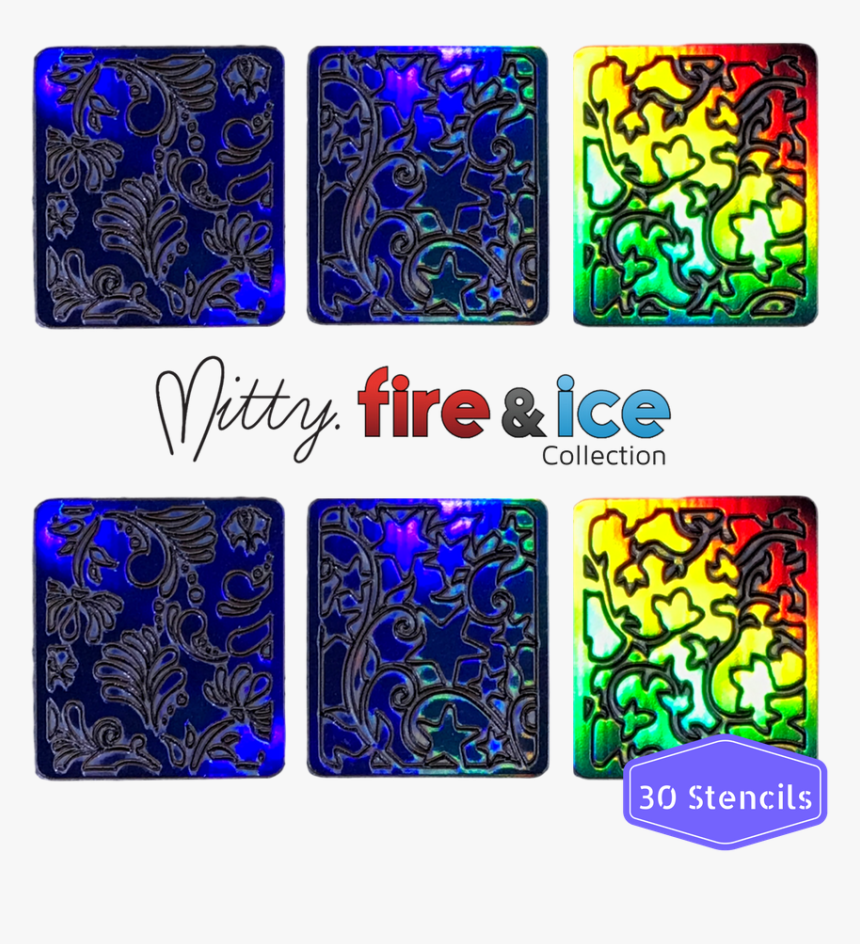 Nail Art Vinyl Stencil - Nail Vinyl Stencils Flowers, HD Png Download