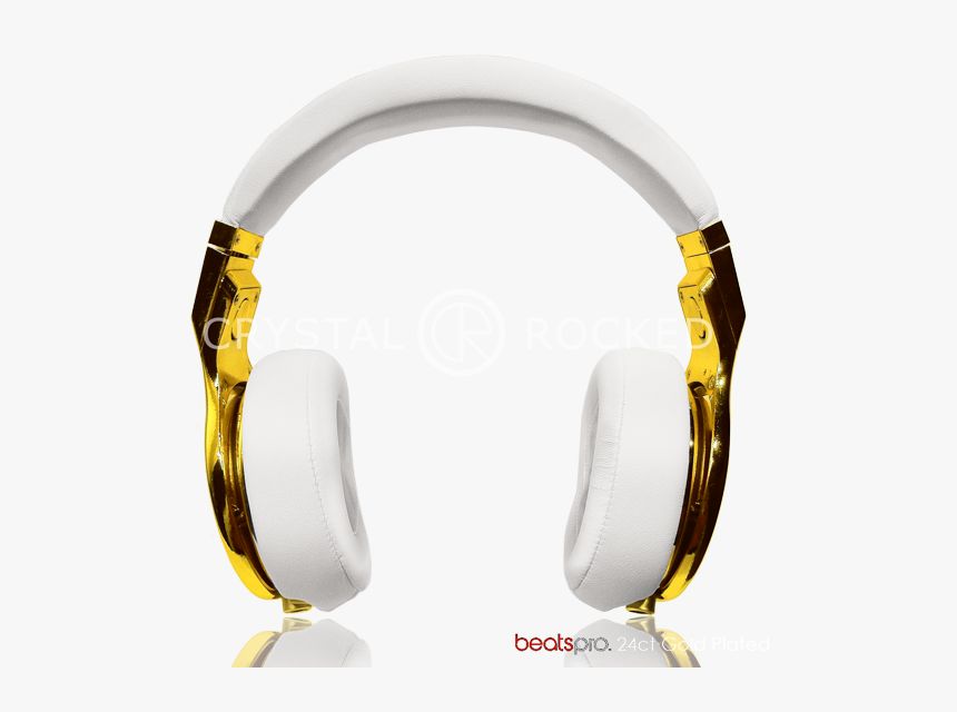 Gold Headphones Transparent, HD Png Download