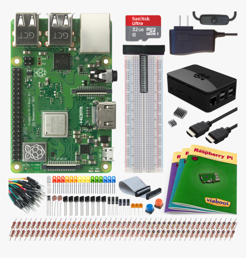Viaboot Raspberry Pi 3 B Ultimate Kit With Premium - Viaboot, HD Png Download