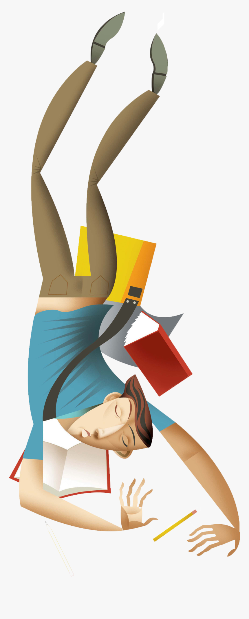 Students Falling, HD Png Download