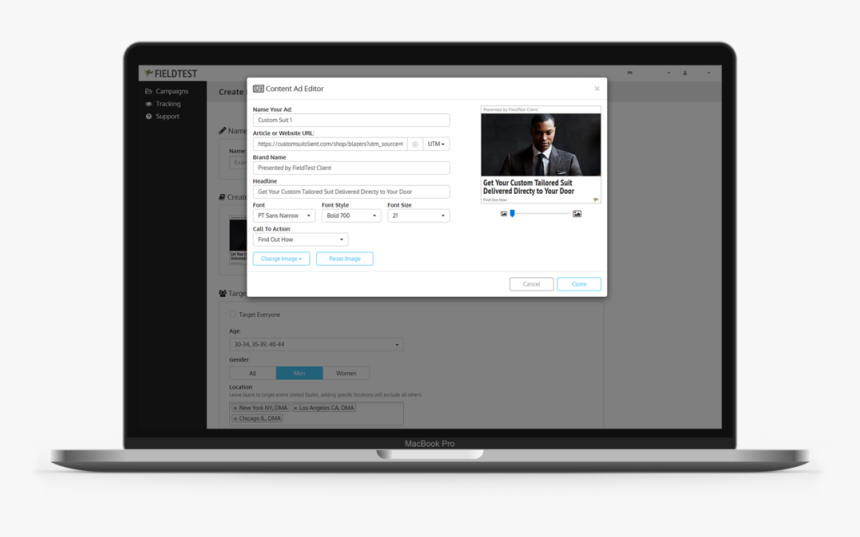 Interstitial Laptop Mockup, HD Png Download
