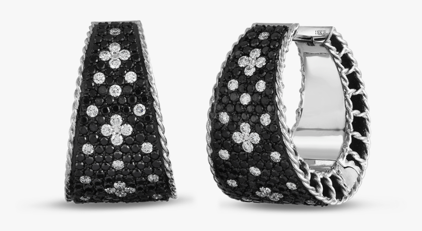 Black Diamond Pave Earings, HD Png Download