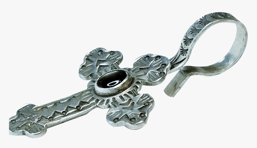 Lawrence Baca Smokey Quartz Cross Enhancer - Pendant, HD Png Download