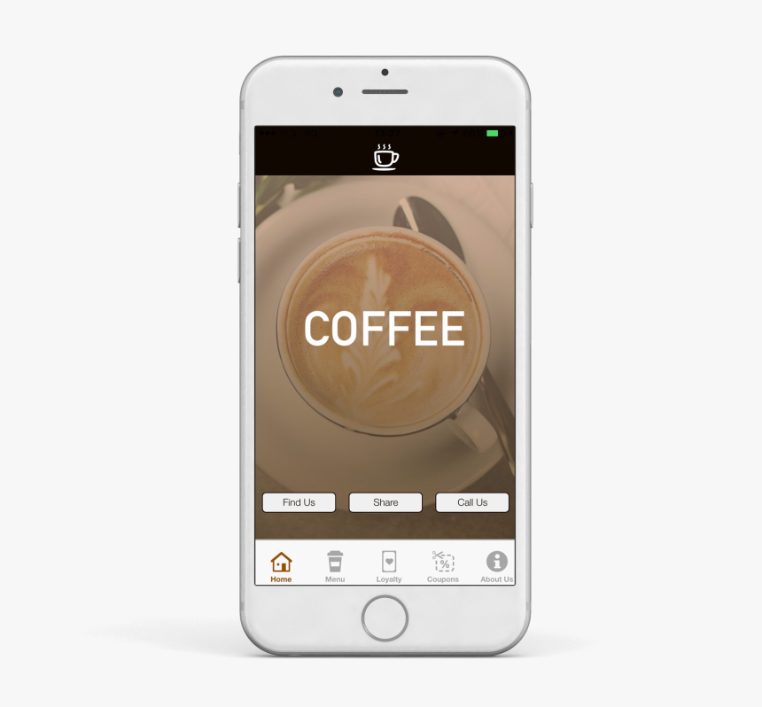 Image - Mobile Application Coffee Shop Png, Transparent Png