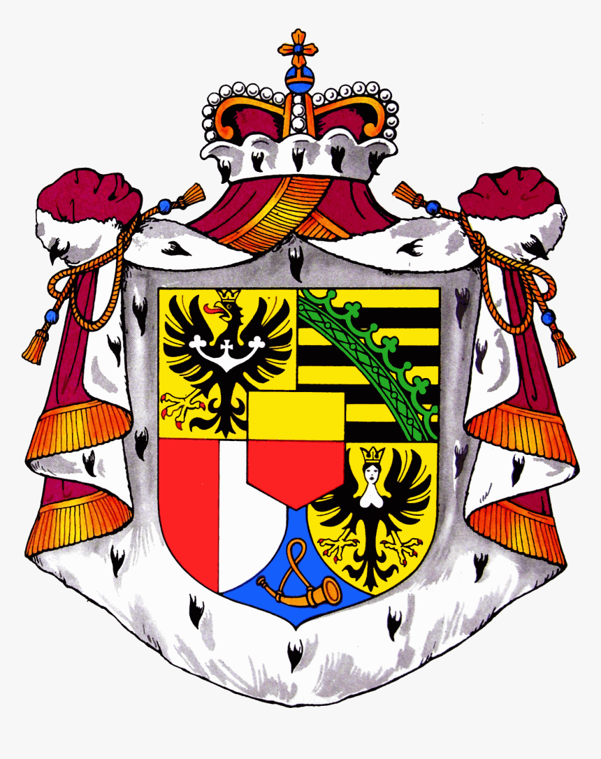 Crest With Royal Cape Clipart , Png Download - Liechtenstein Coat Of Arms, Transparent Png