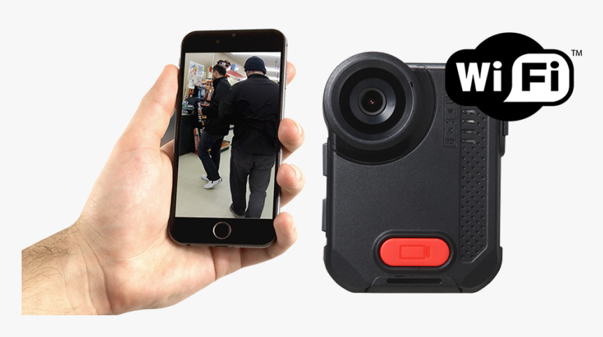 Body Worn Camera With Wifi And Bluetooth - Body Camera With Bluetooth, HD Png Download