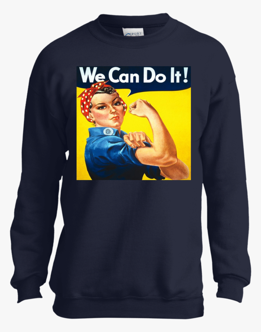 Women S Rosie The Riveter We Can Do It Retro Ww2 Youth - Funny Computer Science T Shirt, HD Png Download