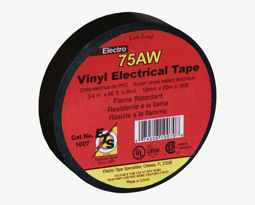 Weather Resistant 8 Mil Black Electrical Tape - Circle, HD Png Download