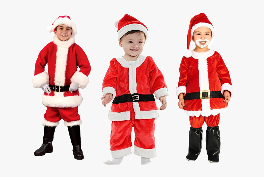 Christmas Dress Png Clipart - Santa Costume Boy, Transparent Png