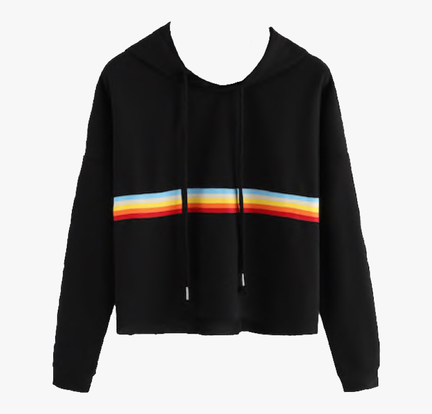 #rainbow #rainbows #rainbowsweater #sweater #pullover - Casacos Tumblr Adolescente, HD Png Download