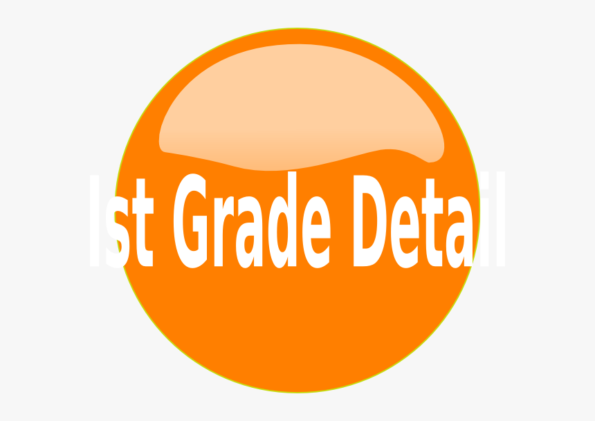 Orange Button Svg Clip Arts - Circle, HD Png Download