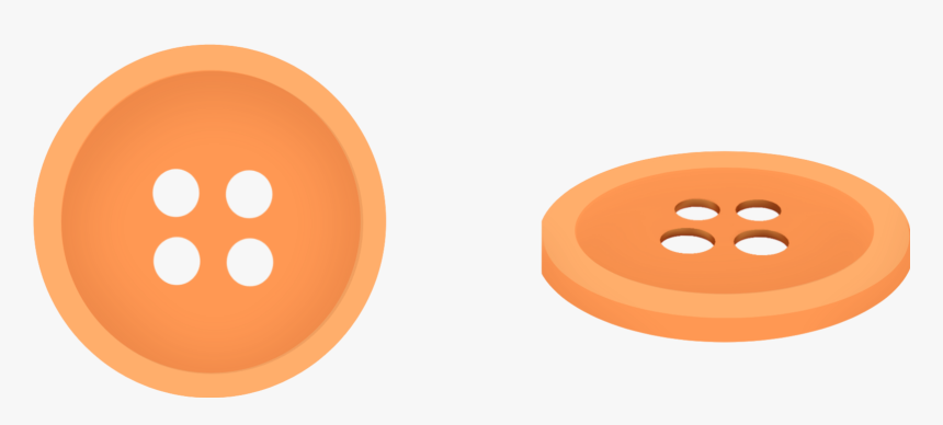 #orange #buttons #two #simple #mydrawing - Circle, HD Png Download