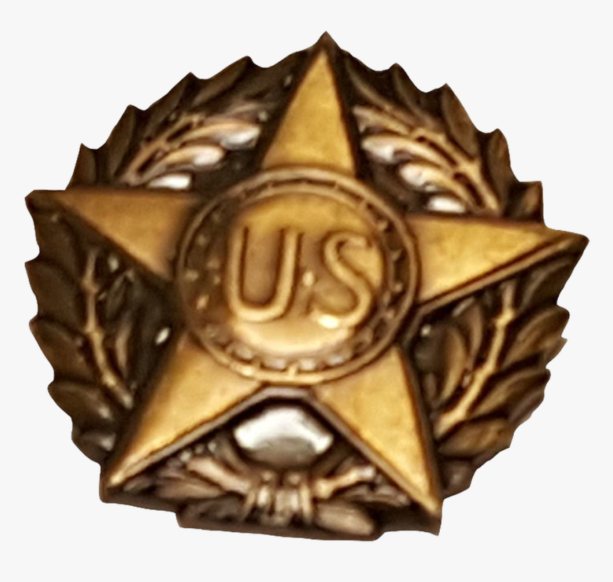 Military Issue Victory Medal Bronze Lapel Button - Badge, HD Png Download