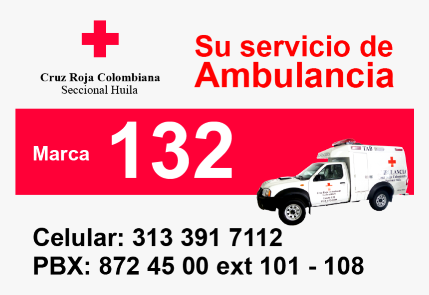 Cruz Roja Colombiana, HD Png Download