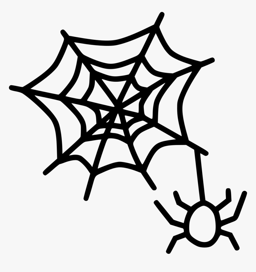 Web Spider Scary Horror Evil Insect - Halloween Spider Doodle Png ...