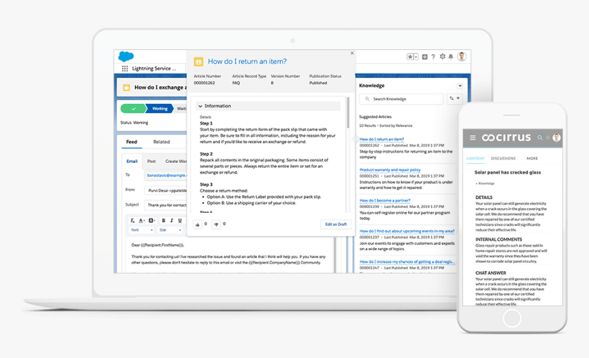 Knowledge Management By Service Cloud - Salesforce Knowledge In Communities, HD Png Download