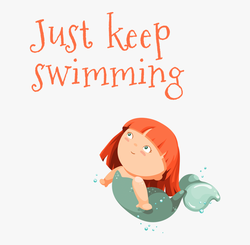 Just Keep Swimming - Cartoon, HD Png Download