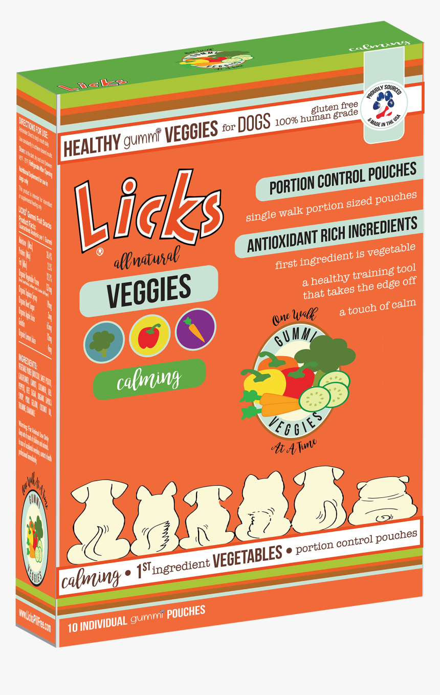 Licks® Calming Veggies 10 Pack - Poster, HD Png Download