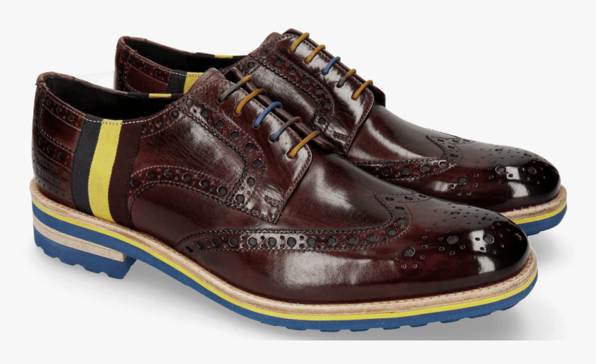 Derby Shoes Eddy 38 Burgundy Strap Multi - Shoes Melvin Hamilton, HD Png Download