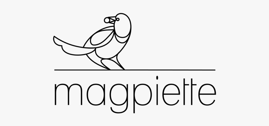 Magpiette - Line Art, HD Png Download