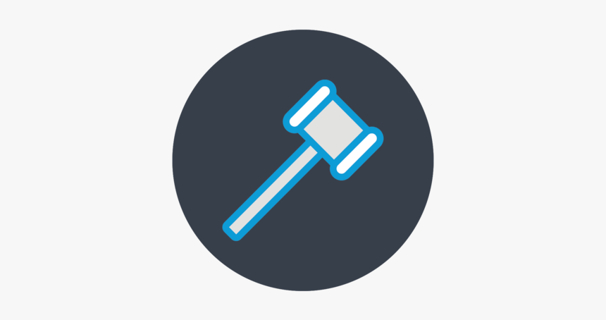 A Gavel Icon - Circle, HD Png Download