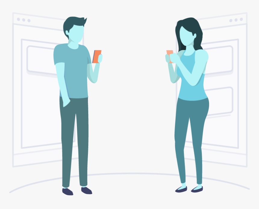 Connect With A Therapist Over Chat, Video Or Voice - Standing, HD Png Download