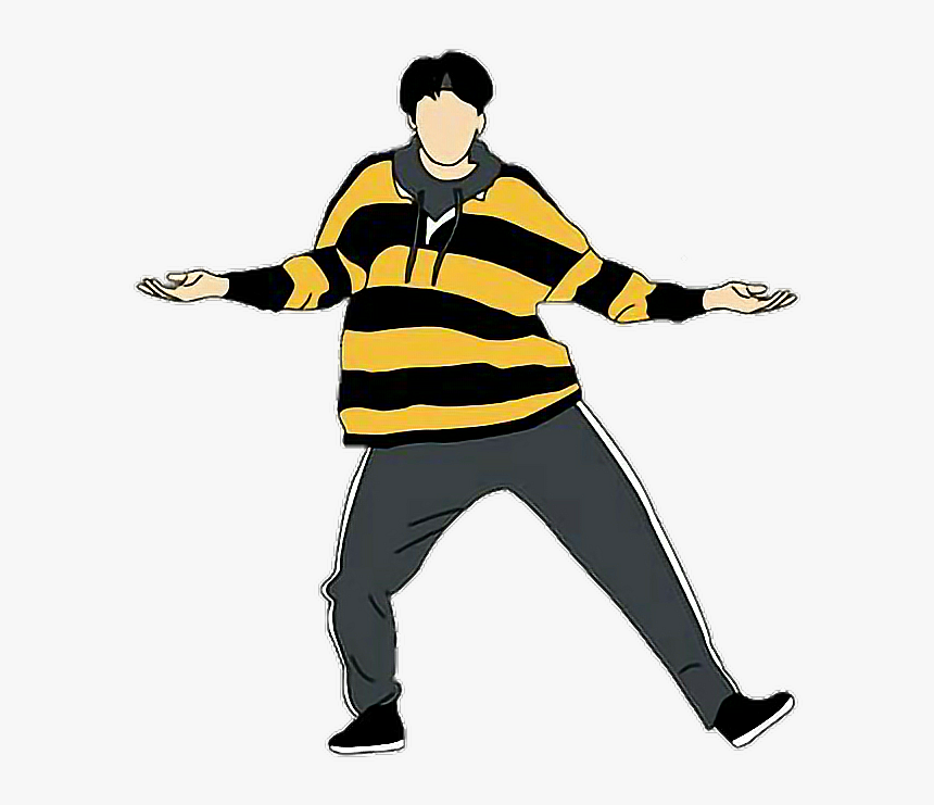 Transparent Mic Drop Clip Art - Jin Go Go Sticker, HD Png Download