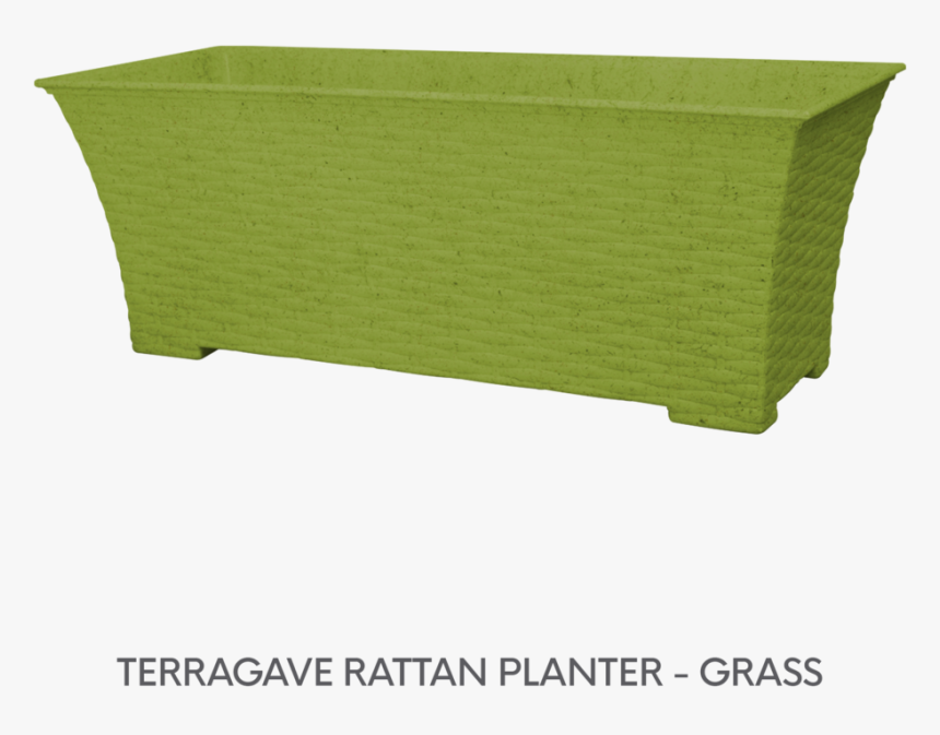 7 Terragave Rattan Planter - Bench, HD Png Download