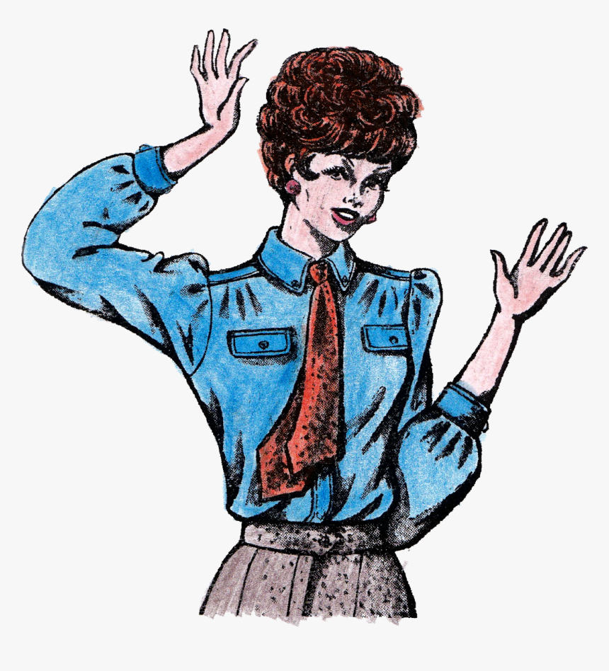 Pop Art Woman Drawing 2 - Illustration, HD Png Download