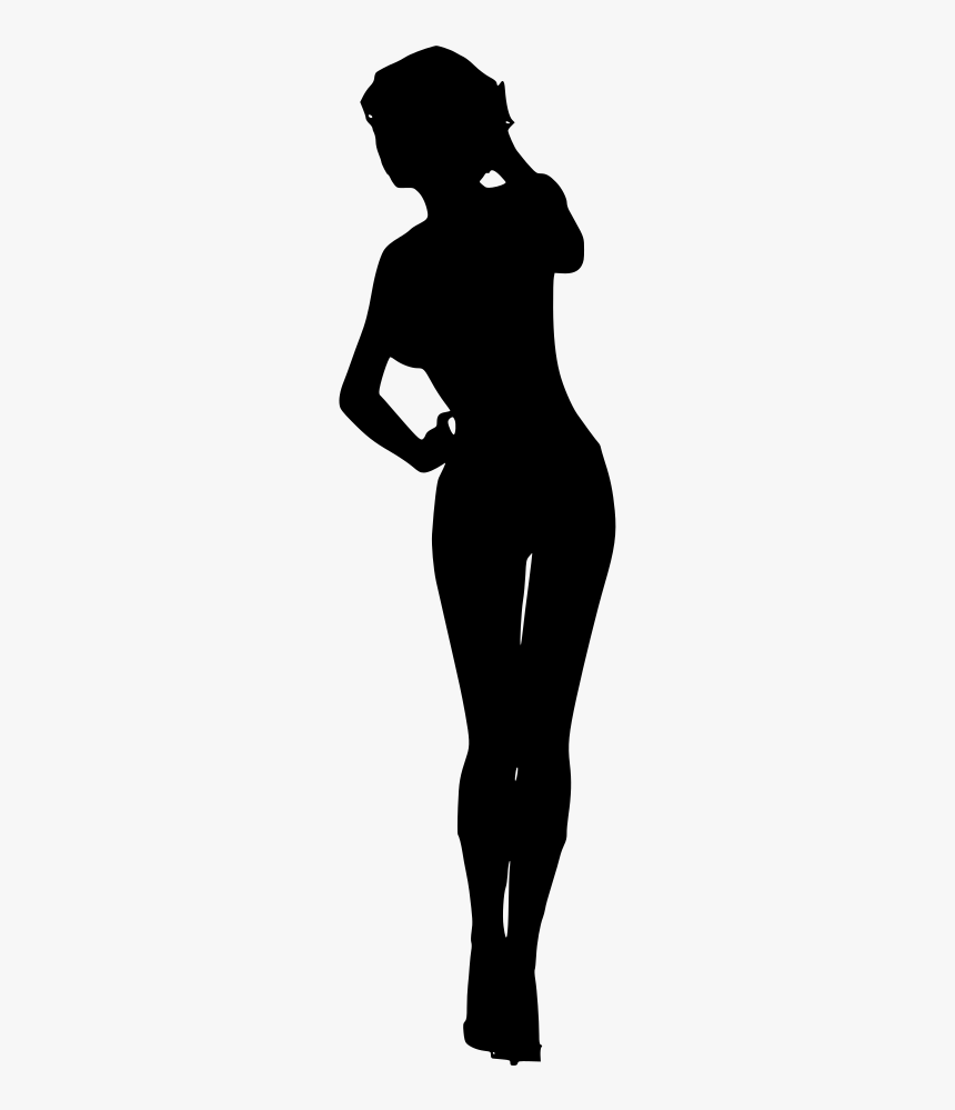Sensual Lingerie Girl Bella Woman Women Female Model - Silhouette, HD Png Download