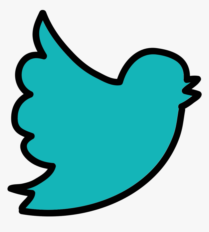 This Logo For Twitter Is A Stark Minimalist Outline, HD Png Download