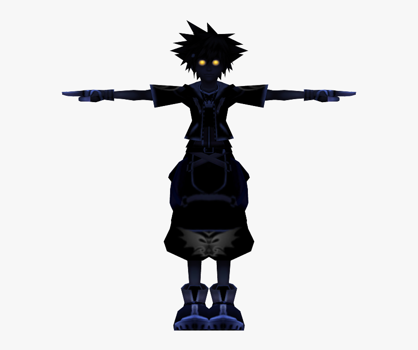 1292 - Kingdom Hearts Roxas Silhouette, HD Png Download