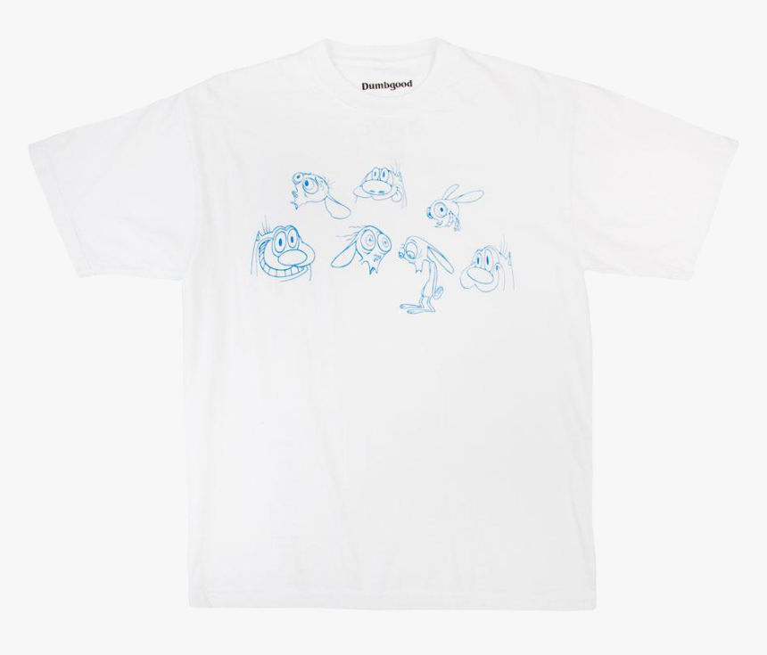 Ss Ren & Stimpy Blue Faces - Active Shirt, HD Png Download