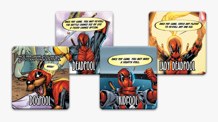 Deadpool, Dogpool, Kidpool, And Deadpool With This - Deadpool Corps, HD Png Download
