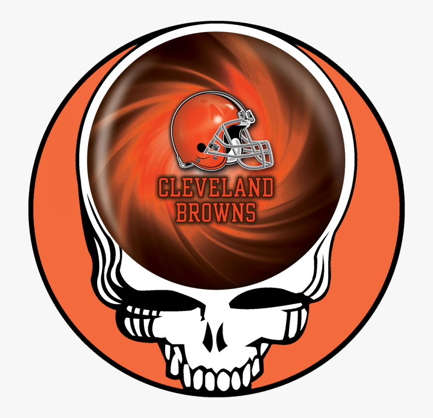 Cleveland Browns Skull Logo Iron On Transfers - Grateful Dead Logo Png, Transparent Png
